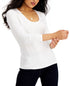 INC International Concepts Petite Scoop Neck Top